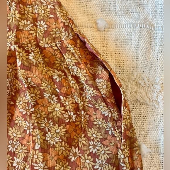 NWT Madewell Floral Georgette Ruffle Sleeve Tiered Midi Dress size 4 - Picture 11 of 11